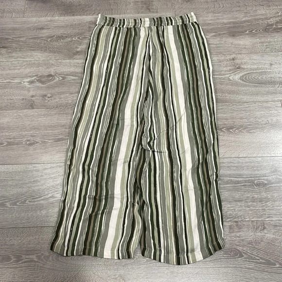 Max Jeans Soft Wide Striped Elastic Waistband Boho Pants M - Picture 15 of 15